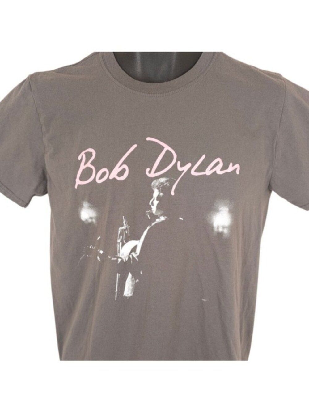 Bob Dylan T Shirt Womens Size Small Gray Nasty Gal Collection Retro Music Tee